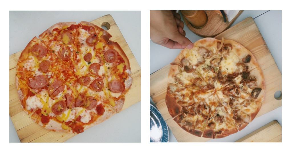 joreen's longaniza and sisig pizza