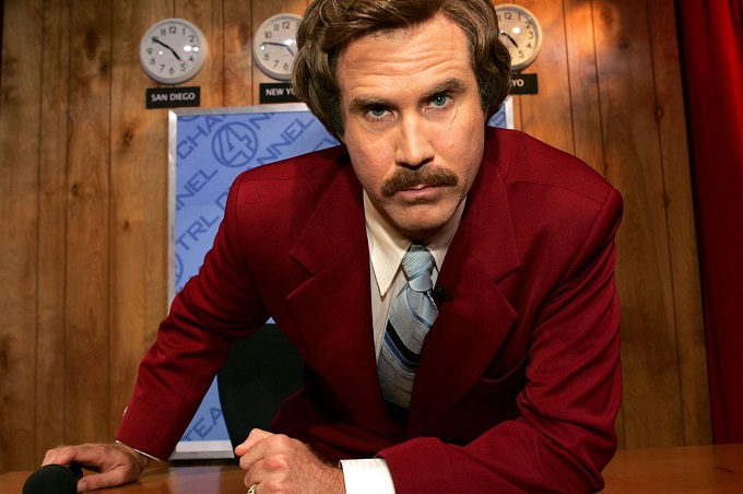 Anchorman Ron Burgundy Mustache