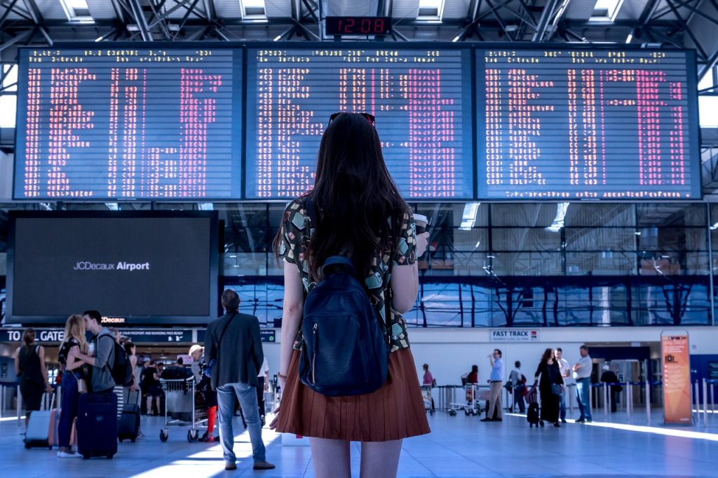 girl at the airport